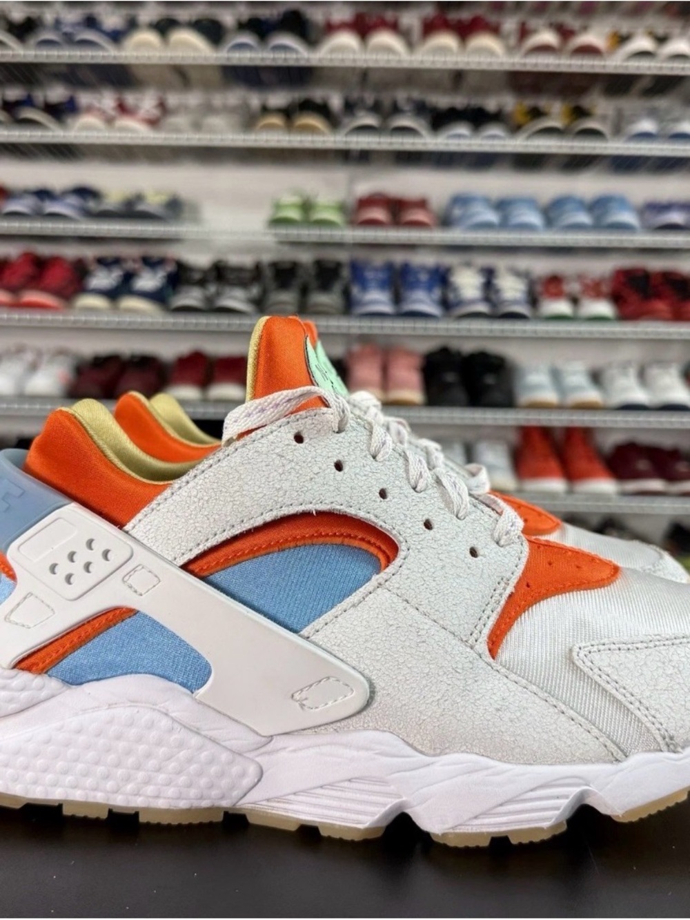 Nike air  huarachi , Orange & Blue Athletic Sneakers